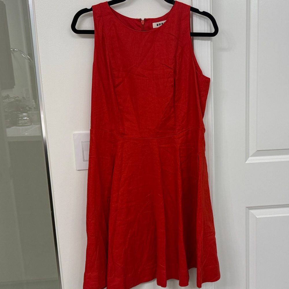 Boden Red Sleeveless A-Line Mini Dress